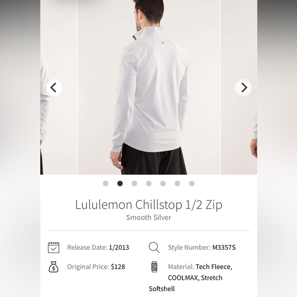 Lululemon Chillstop 1/2 Zip Tech Fleece Softshell Sweater Mens Medium - Picture 2 of 14